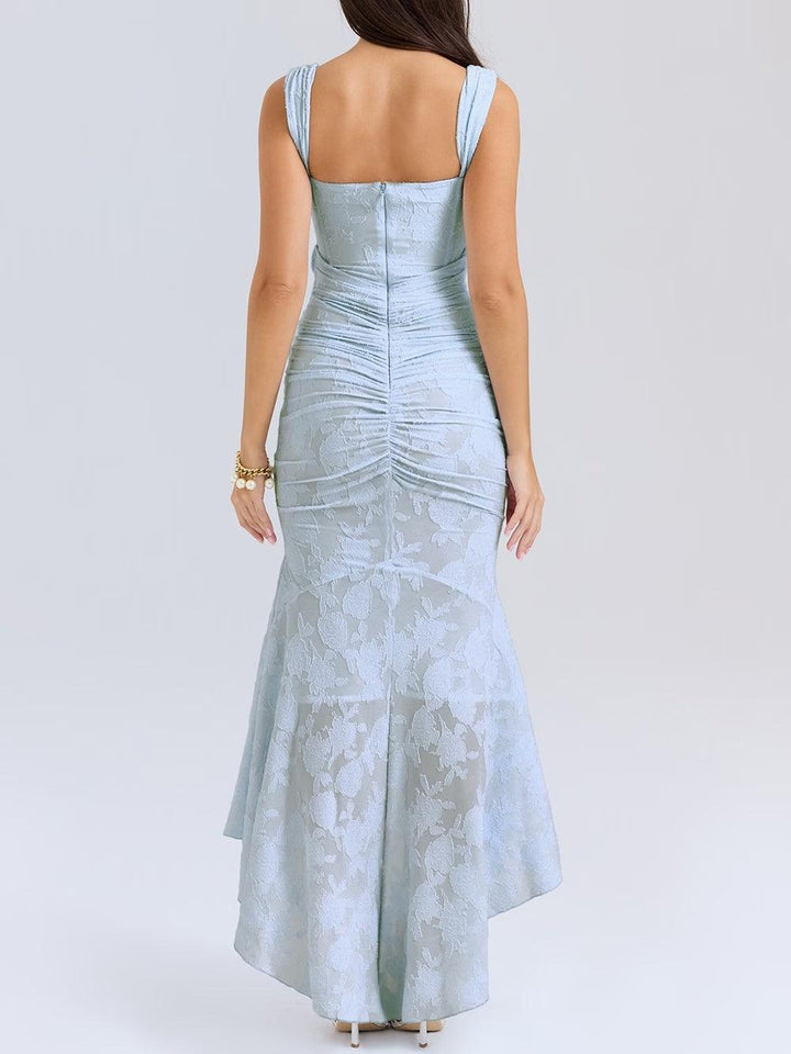 Dabrowska | Lace Fishtail Midi Dress