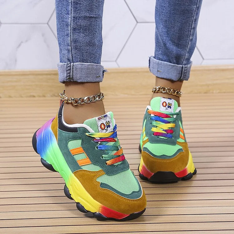 Izabela | Kolorowe Sneakersy Comfort