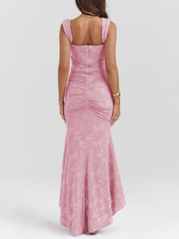 Dabrowska | Lace Fishtail Midi Dress