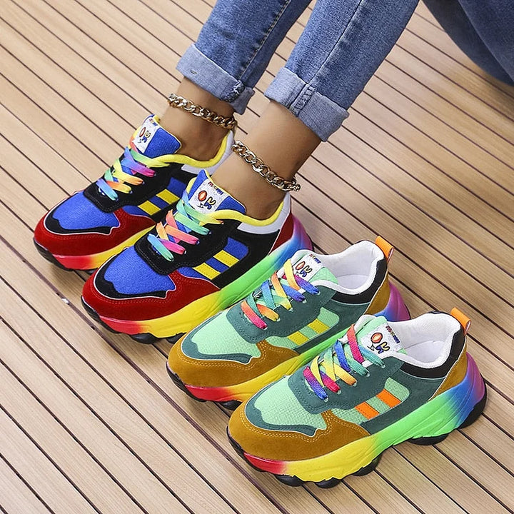 Izabela | Kolorowe Sneakersy Comfort