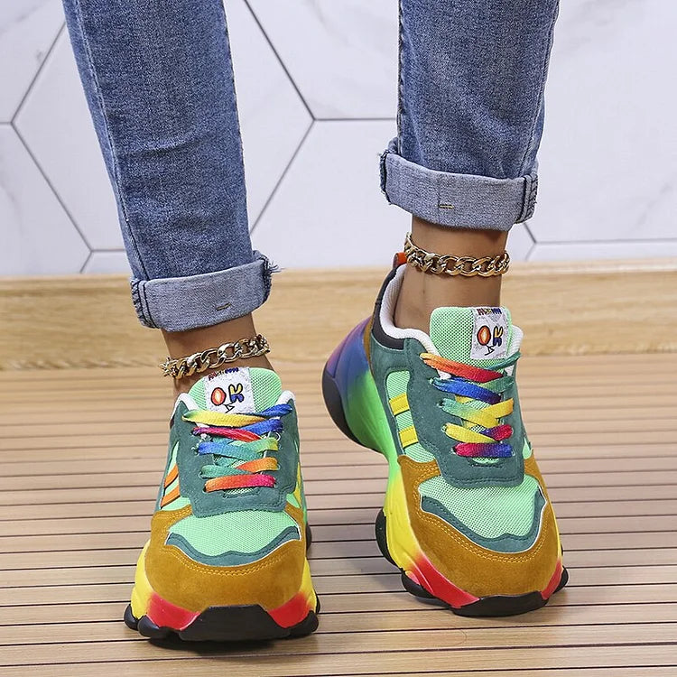 Izabela | Kolorowe Sneakersy Comfort