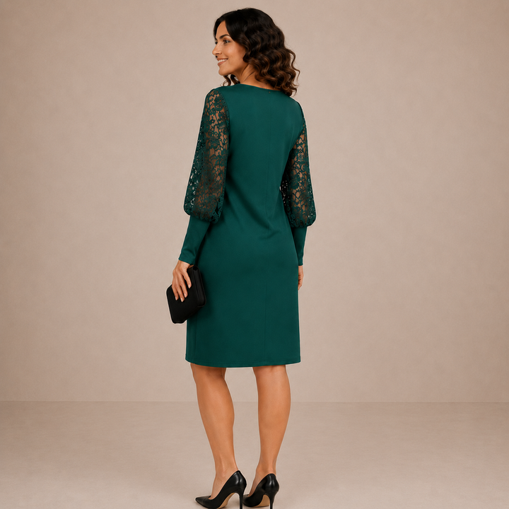 Dabrowska | Elegancki Relaxed Midi Dress