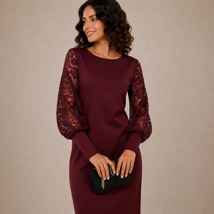 Dabrowska | Elegancki Relaxed Midi Dress