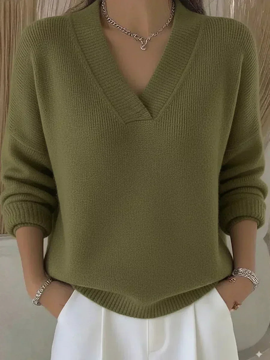 Wioleta | Sweter z Dekoltem V