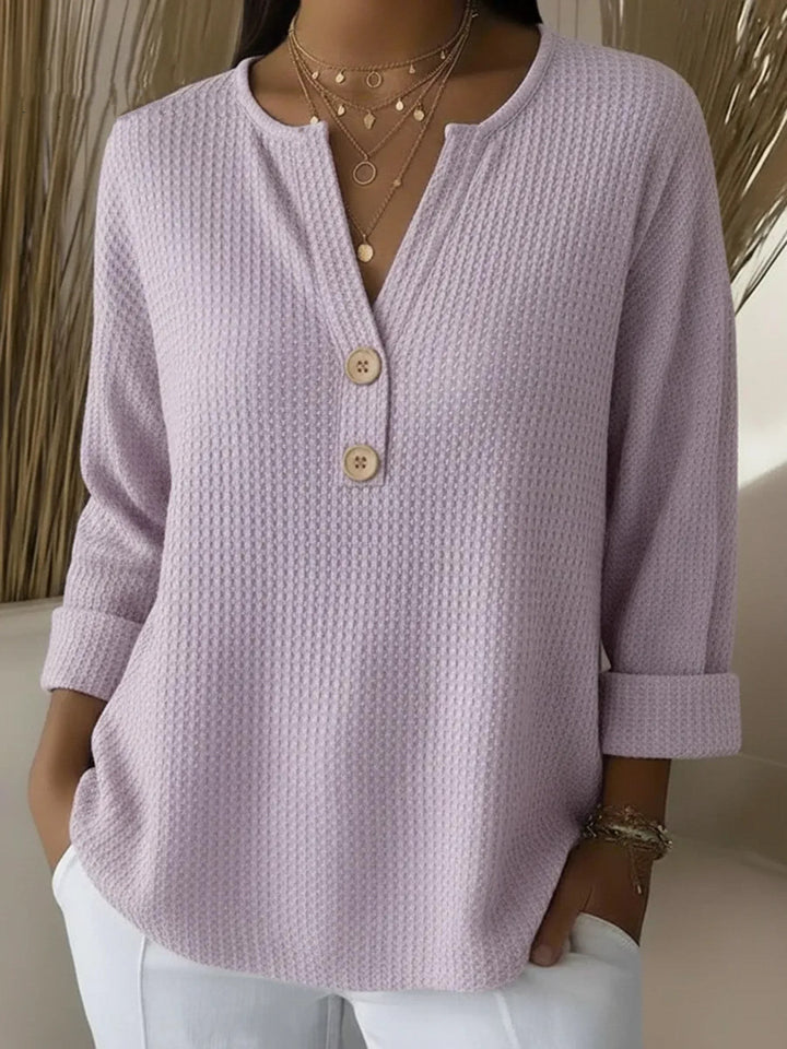 Lucja | Top Henley na Guziki
