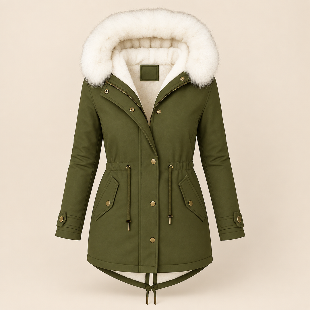 Agnieszka | Elegancka Długa Parka Zimowa