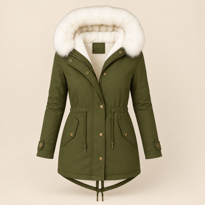 Agnieszka | Elegancka Długa Parka Zimowa