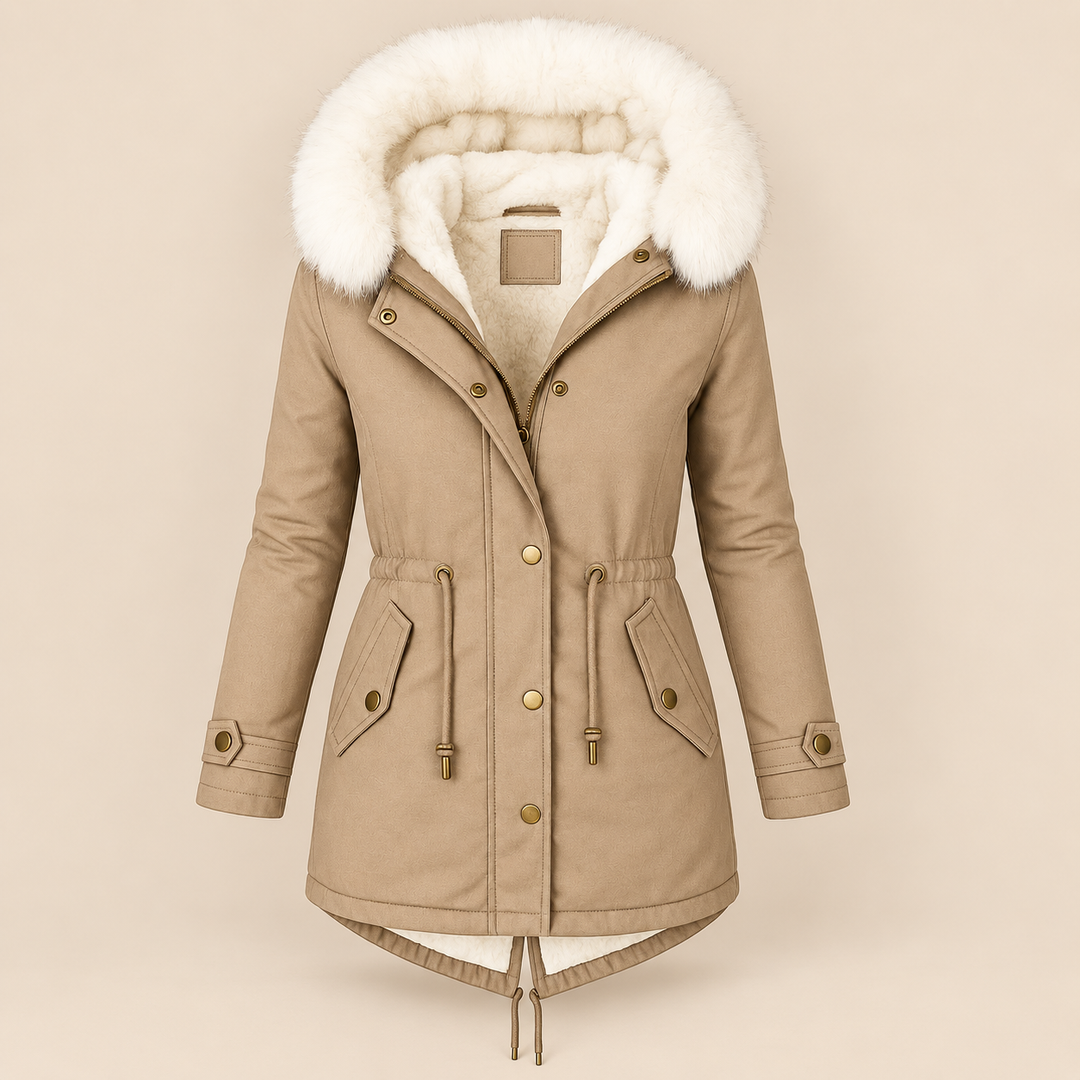 Agnieszka | Elegancka Długa Parka Zimowa