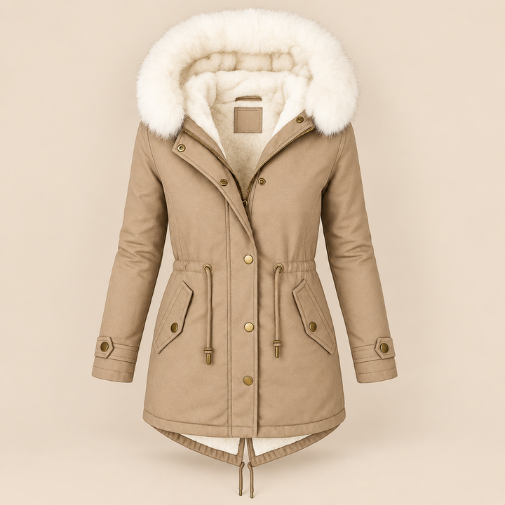 Agnieszka | Elegancka Długa Parka Zimowa