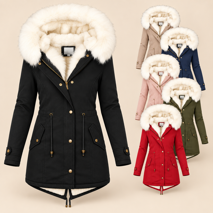 Agnieszka | Elegancka Długa Parka Zimowa