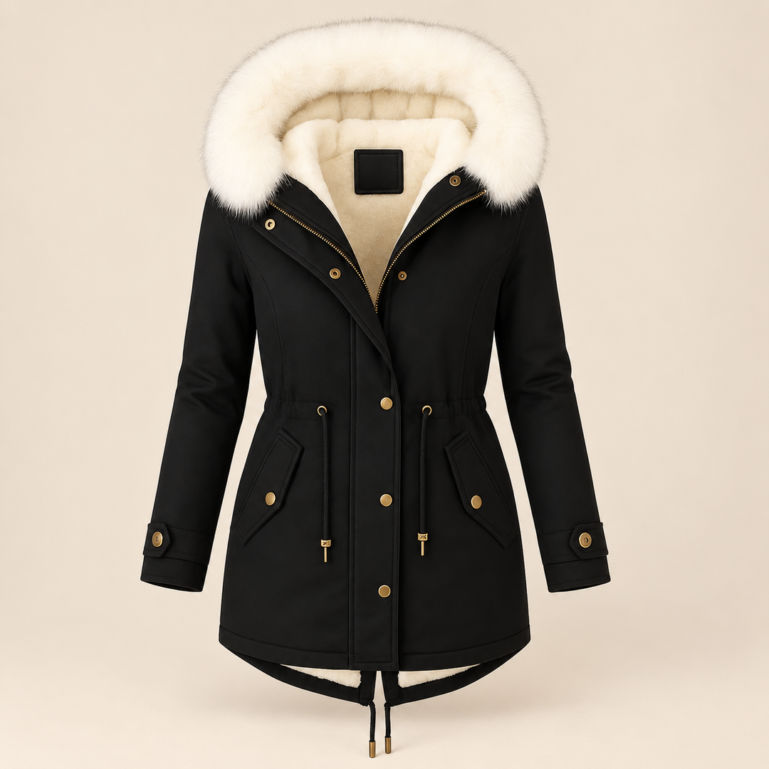 Agnieszka | Elegancka Długa Parka Zimowa