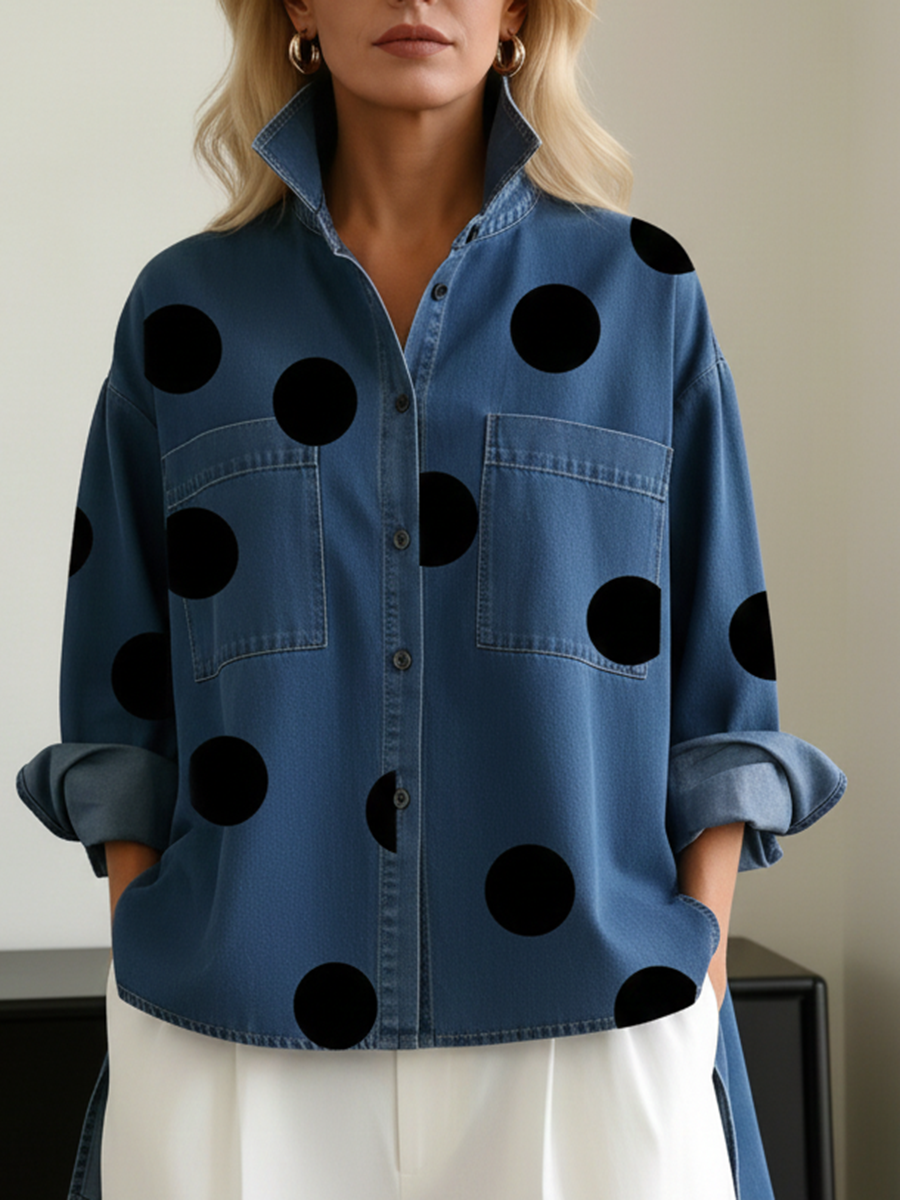 Paulina | Koszula Oversize w Grochy