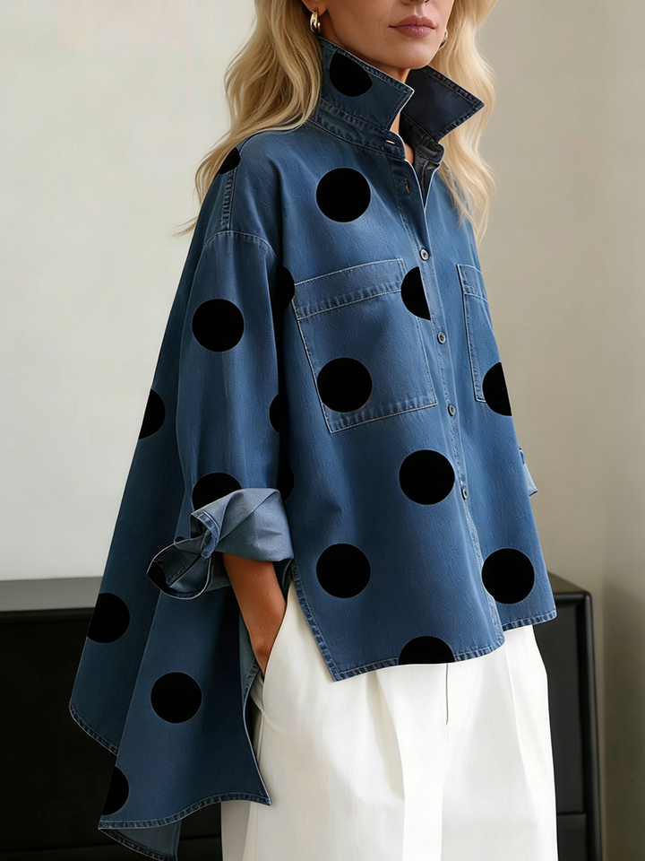 Paulina | Koszula Oversize w Grochy