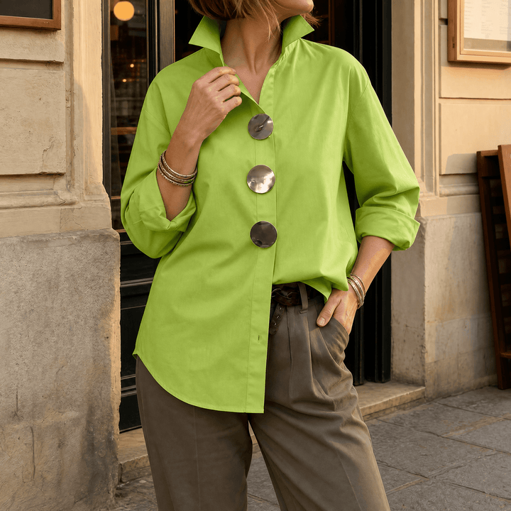 Marta | Elegancka Bluzka z Guzikami